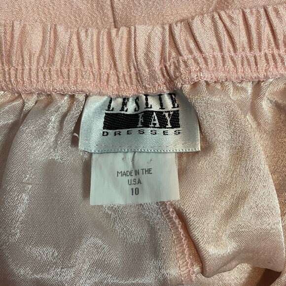 Vintage Pencil Skirt Size 10 Pink Pastel Minimal Retro Preppy Feminine Coqutte - Picture 10 of 13